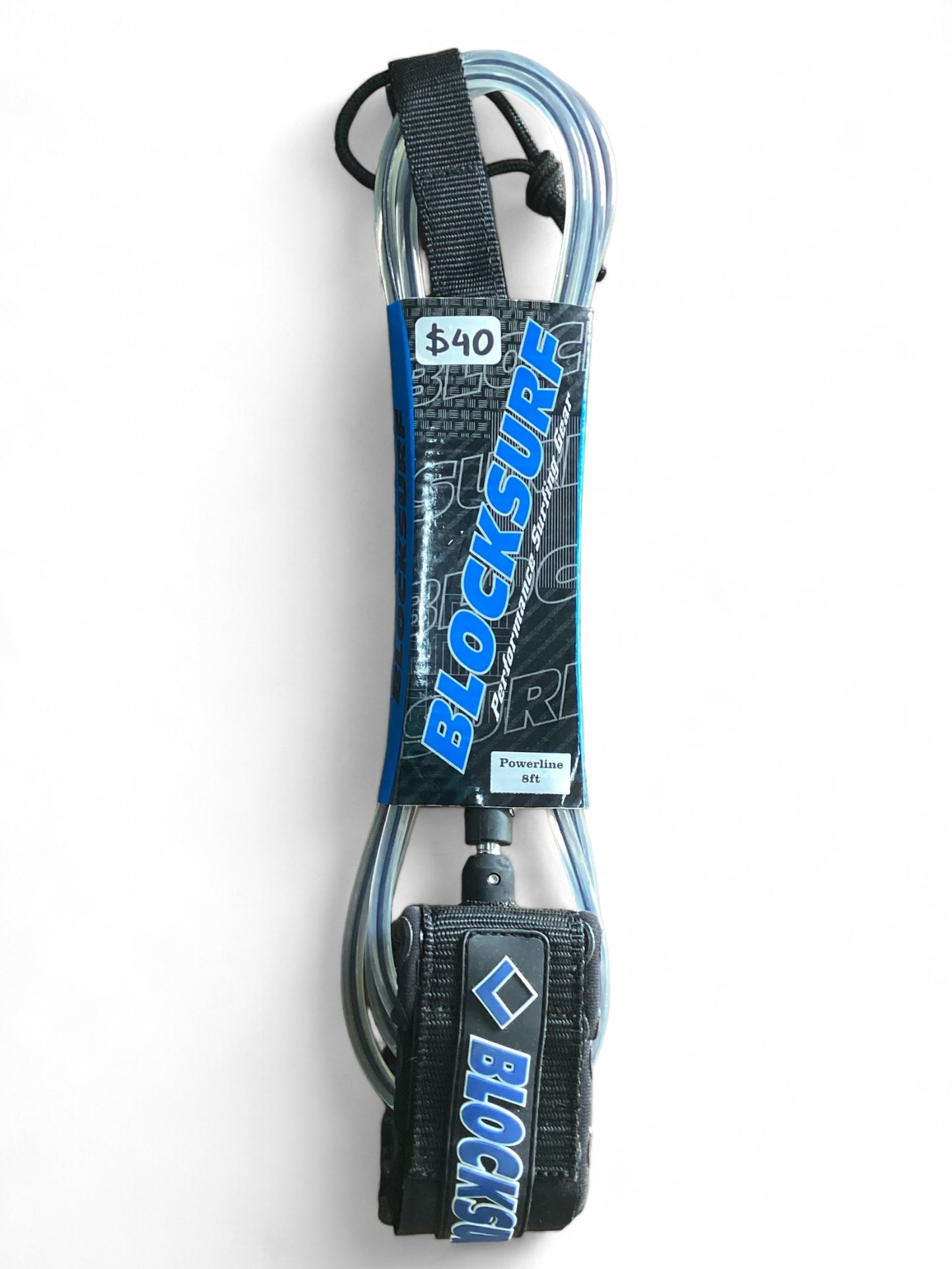 BLOCK POWERLINE 8’ LEASH CLEAR BLACK