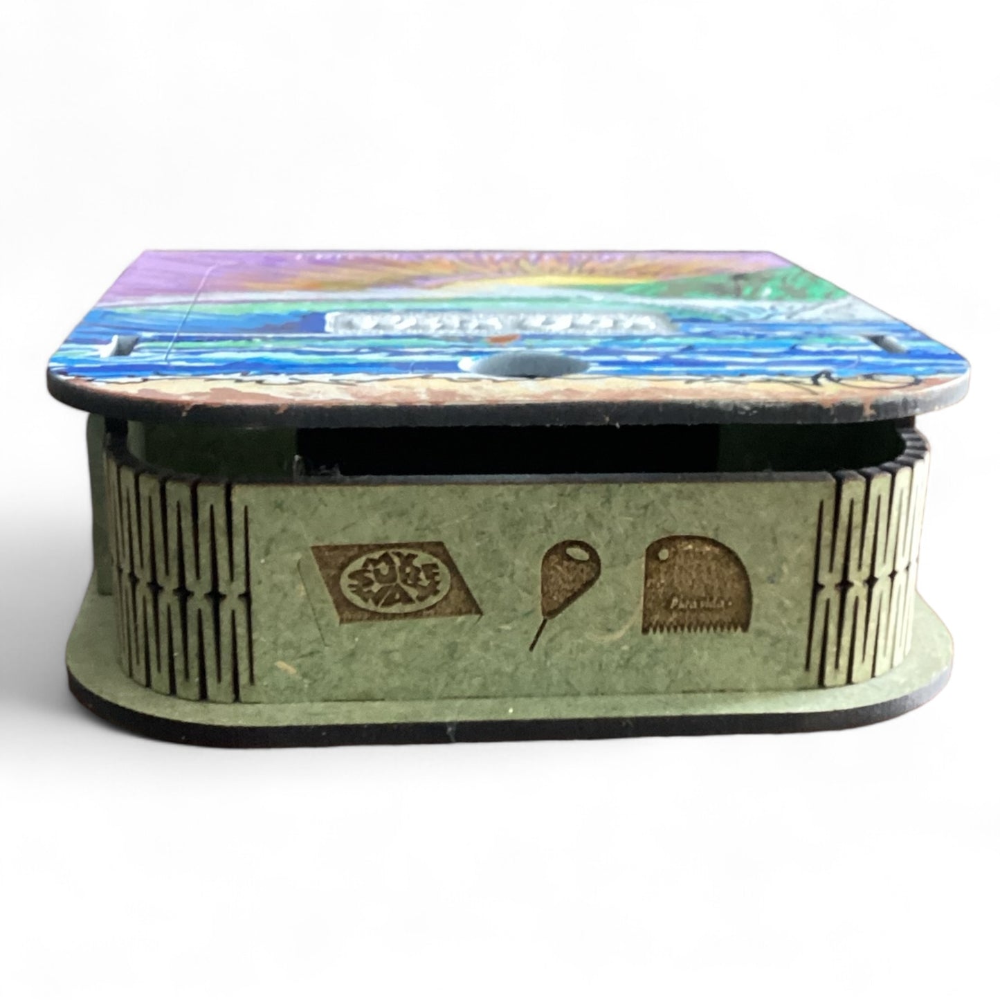 CAJA DE SURF DE MADERA