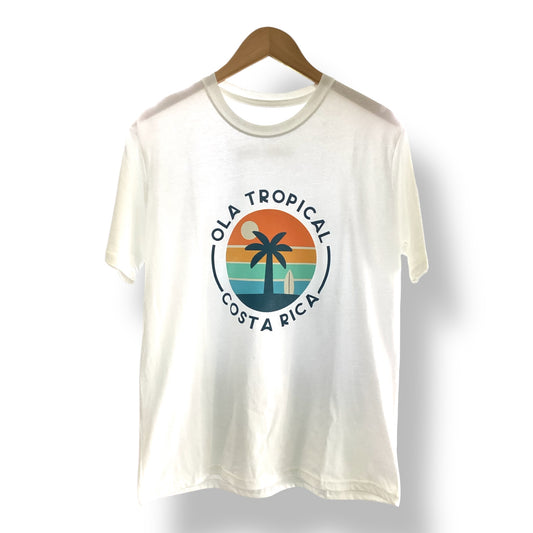 OLA TROPICAL WHITE T-SHIRT