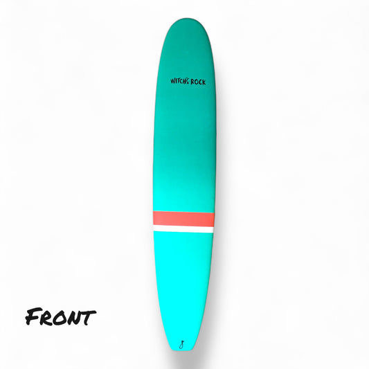 NEW 9’6” WITCH’S ROCK SOFT TOP LONGBOARD