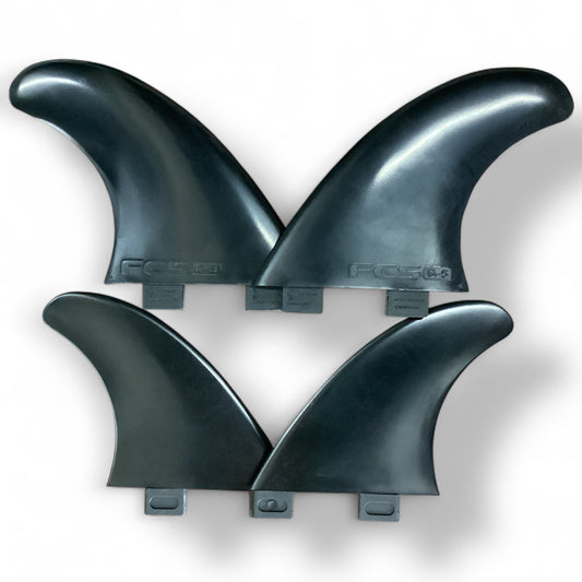 FCS G5 BLACK FIN SET – THRUSTER & QUAD COMBO